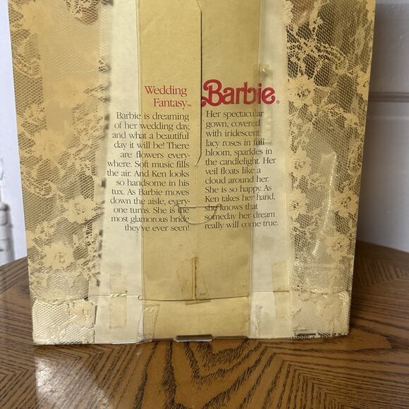 Wedding Fantasy Barbie Doll 1989 Mattel NEW Bridal Vintage Collectible - Picture 14 of 15